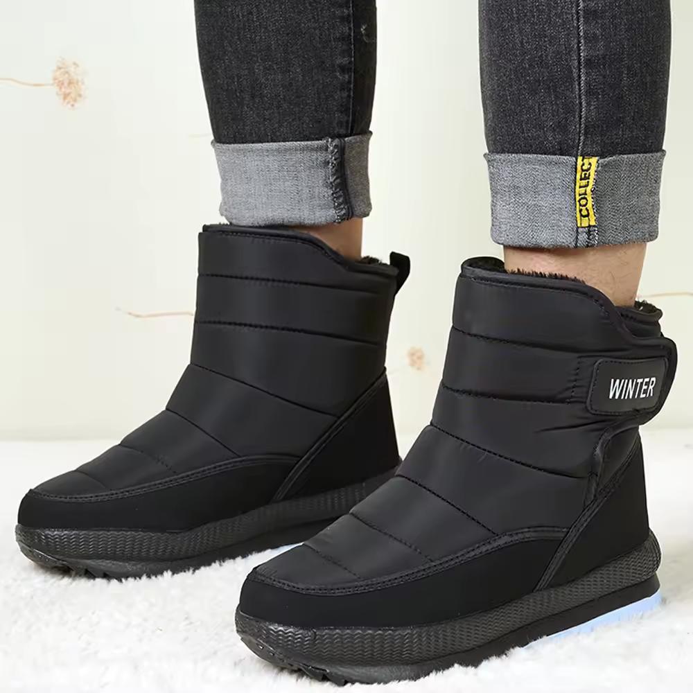 Winter Snow Boots Platform Men Ankel Boots Plus Size Casual Plush Men Shoes Antislip Warm Fur Men Boots Waterproof Shoes