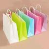 Candy Colorful Shopping Bags 10PCS Kraft Paper Gift Candy Bag Colored Hand-held Paper Bags Wedding Party Decoration Gift