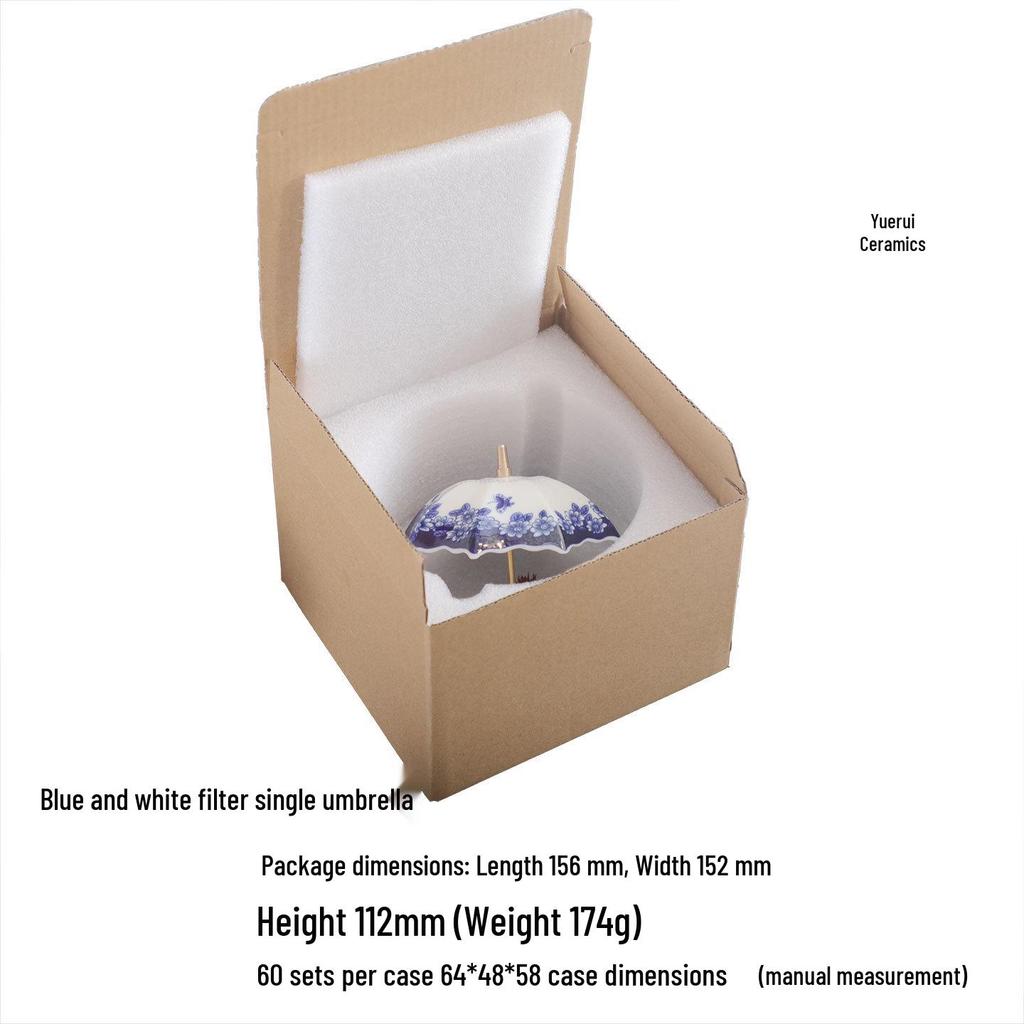 Jingdezhen Blue & White Porcelain Tea Infuser Set - Ceramic Strainer for Chinese Tea Ceremony