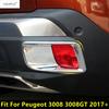 Хромированные ABS Аксессуары Для Peugeot 3008 3008GT 2017 2018      Накладка на Молдинг Противотуманной Фары Заднего Бампера