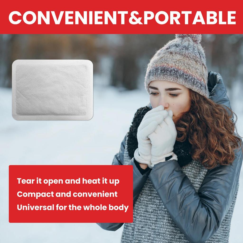 Jaysuing Hand Warmer Packs (20pcs) Long-lasting Disposable Heat Rapid Warming Keeps You Warm and Wards Off the Cold Suitable for Full-body Use 20pcs