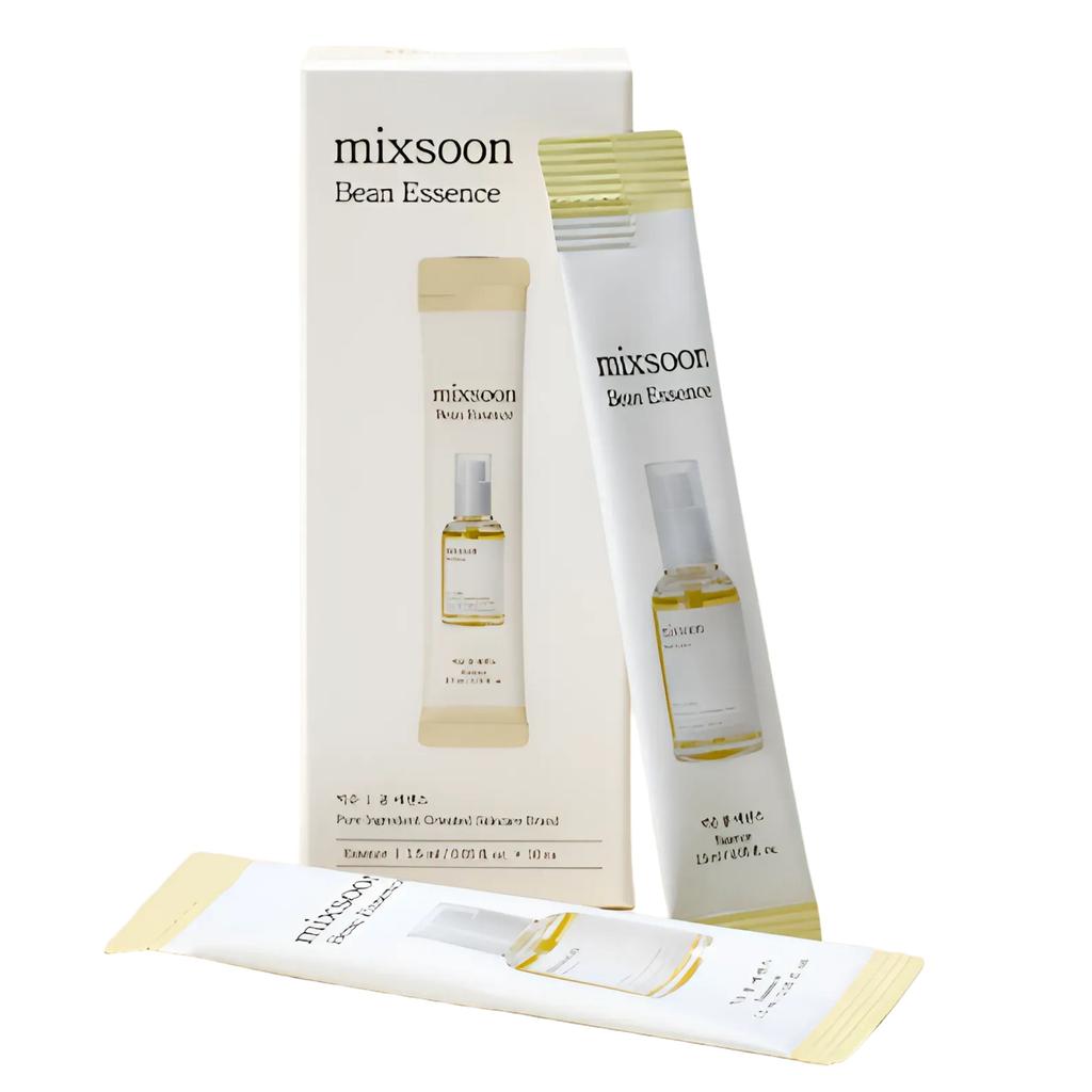 Mixsoon Bean Essence Stick (1.5ml x 10 Sachets) – Fermented Bean Hydration & Texture Care Essence