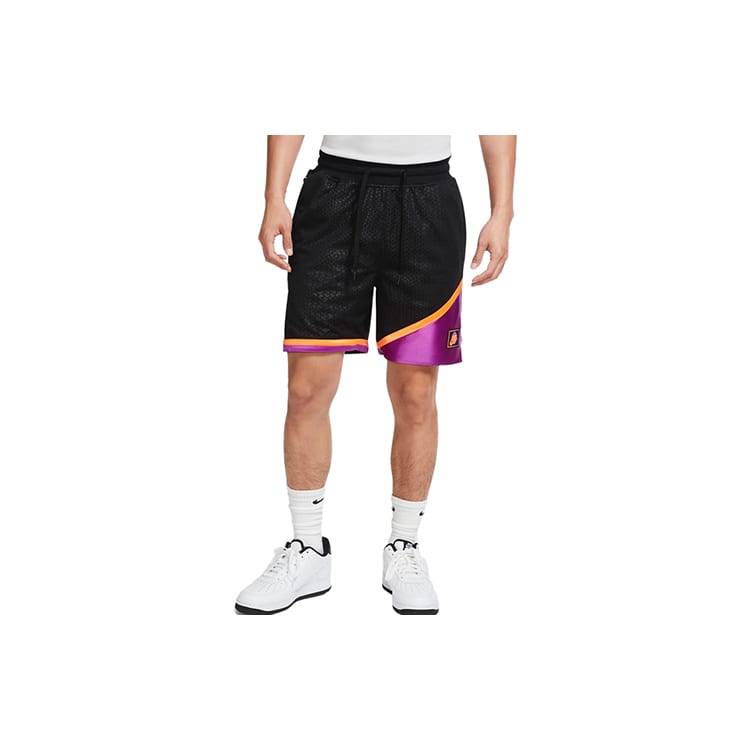 Nike Баскетбольные шорты мужские черные с фиолетовым CK6392-010