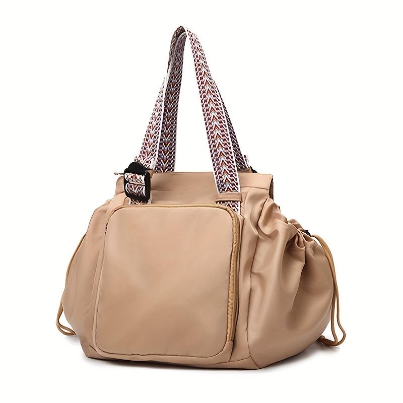 Большой рюкзак на шнурке, сверхпрочная спортивная сумка на молнии. Многокарманный, Прочный и Легко чистящийся. Для спортзала, путешествий, школы и шопинга