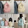 Рюкзак с узором в виде улыбающегося лица для женщин с застежкой-молнией и внутренними карманами для ежедневных поездок
