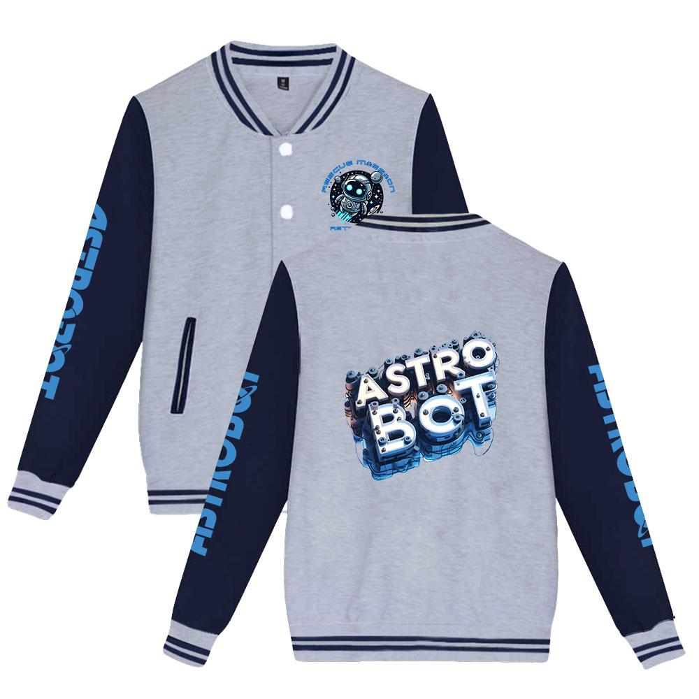 Унисекс-мода для поклонников Astro Bot Печатная бейсбольная толстовка для женщин и мужчин Куртки для активного отдыха
