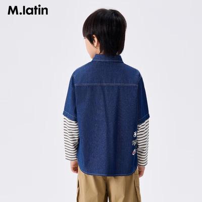 Мальчишеская полосатая куртка-поло M.Latin