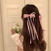 2pcs Sweet Lace Ribbon Hair Clip for Girl Chic Korean Bow Hair Pin for Children Braid  Hairclip Hair Styling Kids Headwear