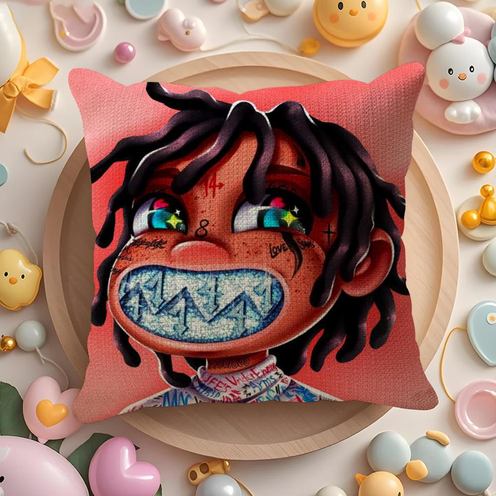 Рэпер T-Trippie R-Redd Наволочка Летняя Прохлада Льняная Ткань Двусторонняя Печать Наволочка Диван Домашний Декор Подарок