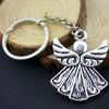 WYISYWG 1 шт. брелок для ключей женские кольца для ключей модные брелки для мужчин двухсторонний ангел 40x12 мм P-K1417-B11143