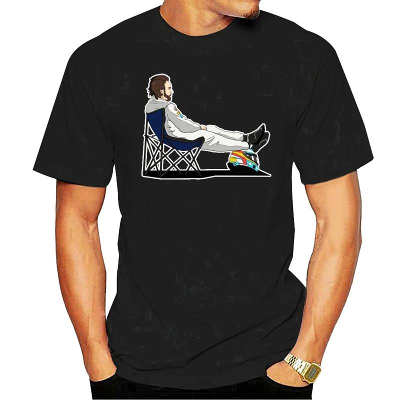 Fernando Alonso Deckchair Cool Summer Fashion Funny Printing Casual T-shirt
