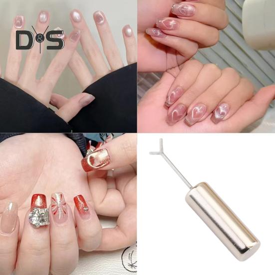 Набор магнитов в форме сердца, инструмент для дизайна ногтей с Y-образной направляющей, магнитные стержни, эффект кошачьего глаза, профессиональный набор для дизайна ногтей для домашнего салона