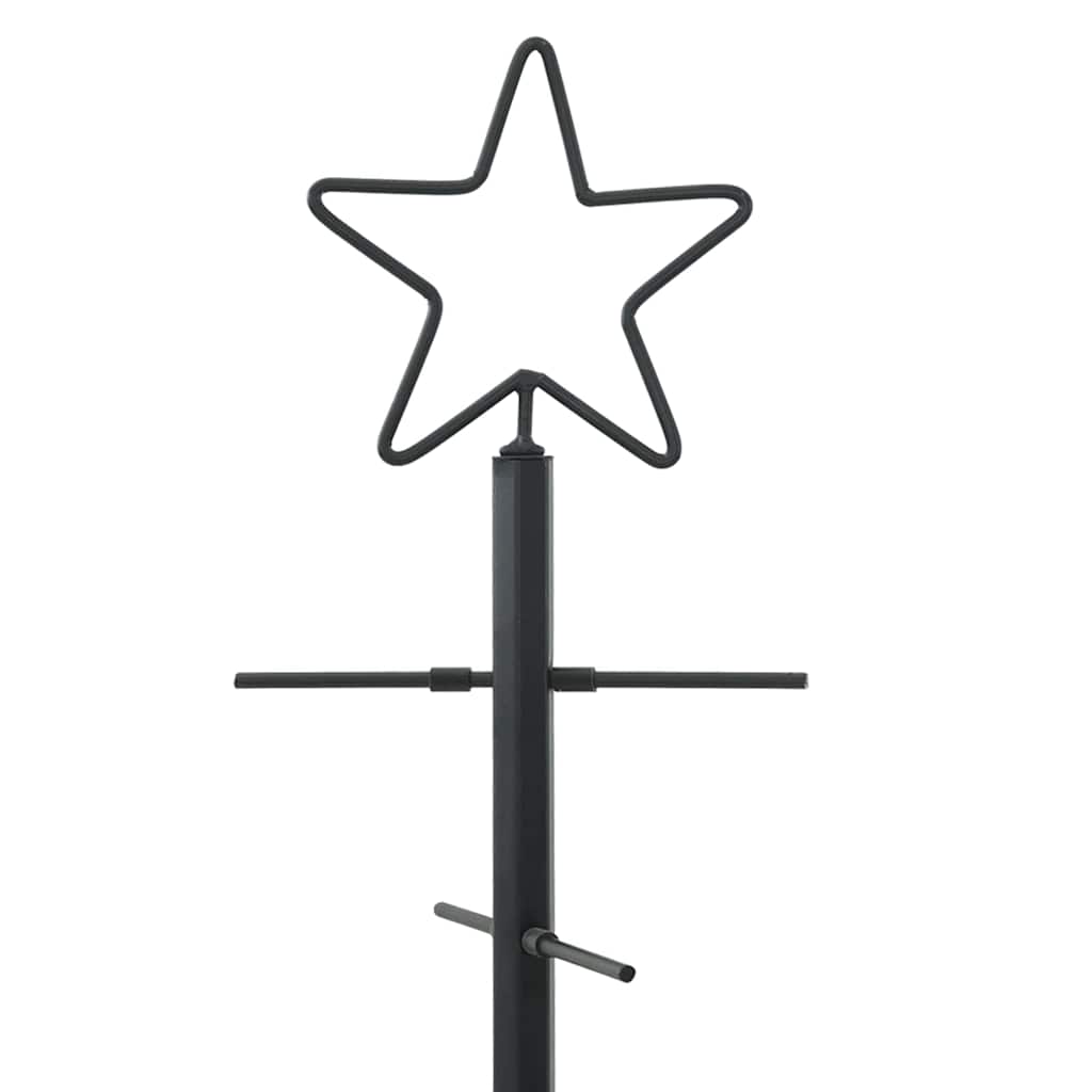 Metal Christmas Tree Black 89 cm Powder Coated Steel
