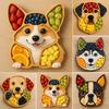 Charcuterie Platter with Compartments Dog Themed Appetizer Tray for Cheese Meats