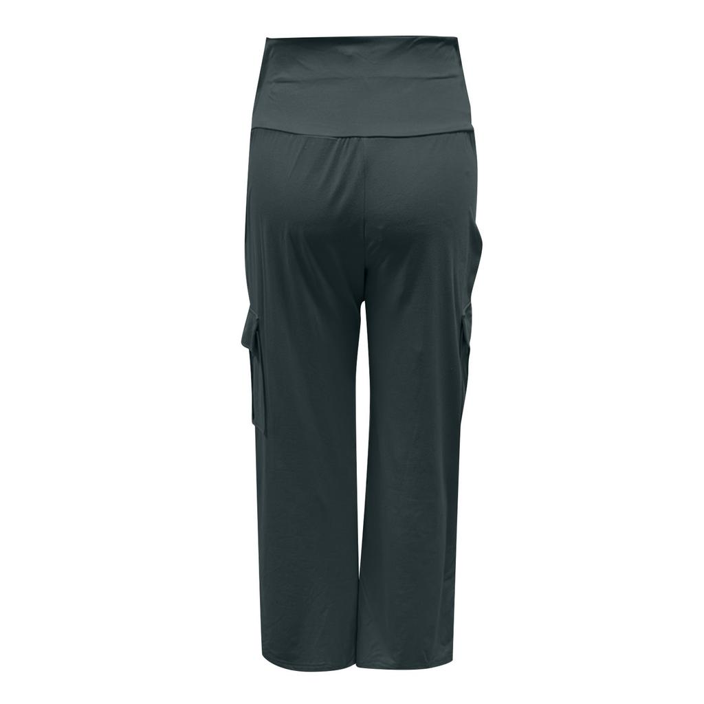 Женские однотонные повседневные спортивные брюки с карманами на поясе и несколькими карманами для женщин