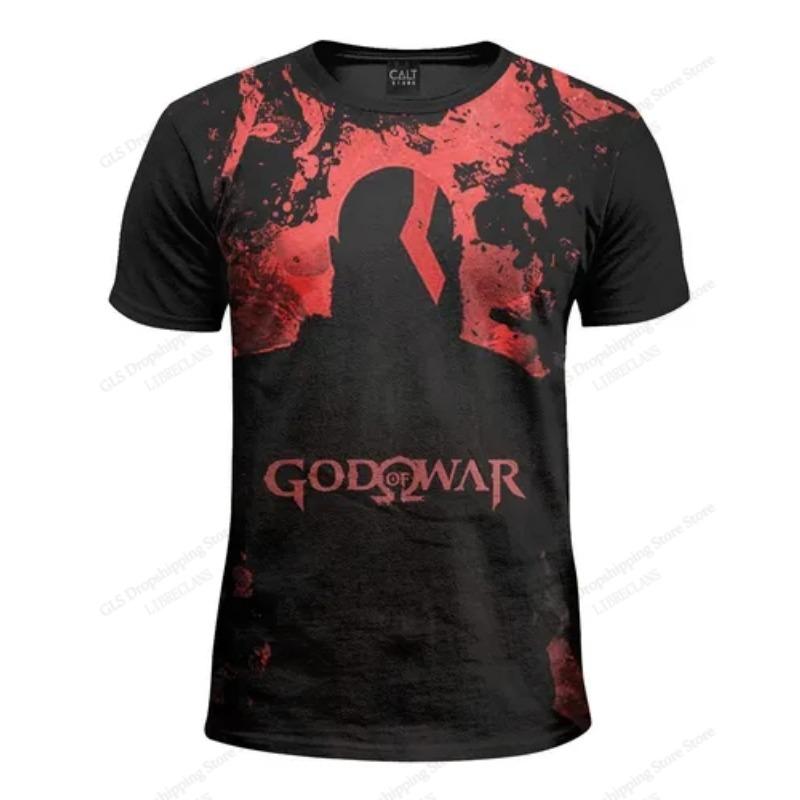 Игровая футболка God of War 3D-печать Мужская Женская Модная Большого размера Харадзюку Унисекс Уличная С коротким рукавом
