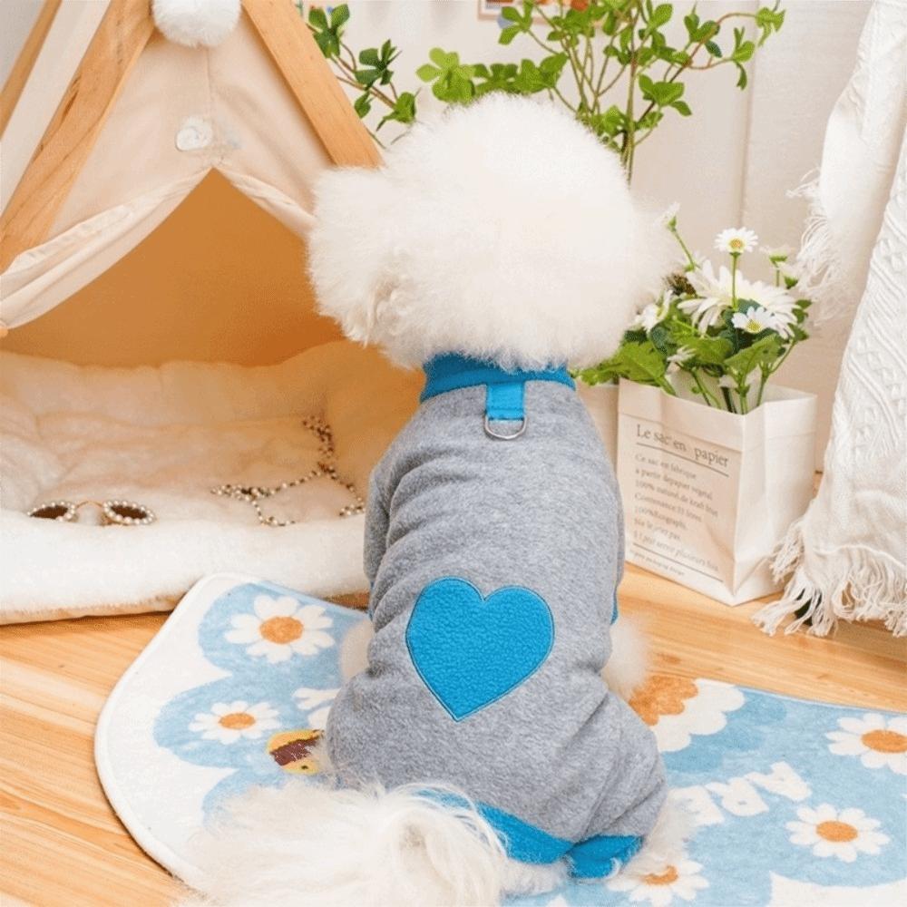 Warm Dog Towing Suit Comfortable Dog Four Legged Clothing Dog Pajamas  Autumn Winter