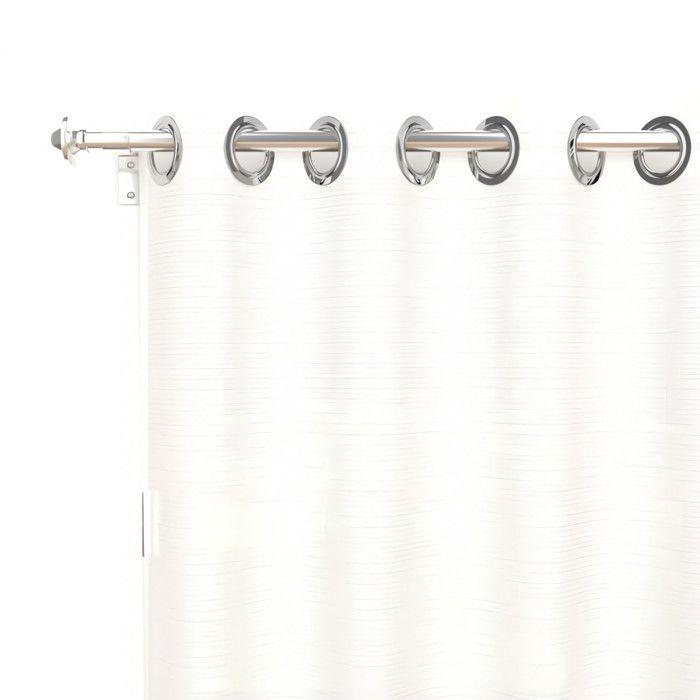 Eyelet Curtain 135x250 Cm ALIX White, by Soleil D'ocre