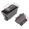 1Pc 5Pin Car Power Switch Universal 12V 2Way Car Push Fit Momentary Electric Aerial Up Down Rocker Switch