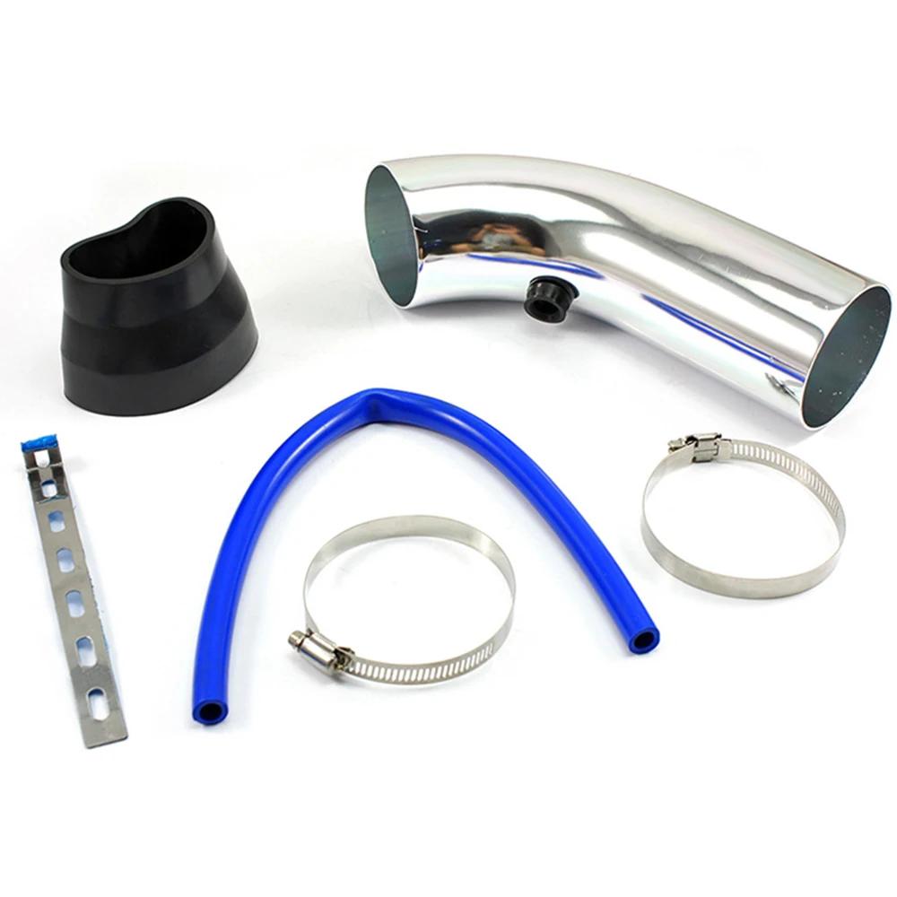 Universal 3inch 76mm Air Intake Pipe Cold Air Inlet Duct Tube Kits Aluminum Car Cold Air-Intake System Turbo Induction Pipe Tube