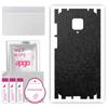 apgo Protective Skin Sticker for the Back+sides Compatible with Xiaomi Redmi Note 9 Pro Max, Full Wrap Film, Foil, Vinyl - Pattern Black Honeycomb