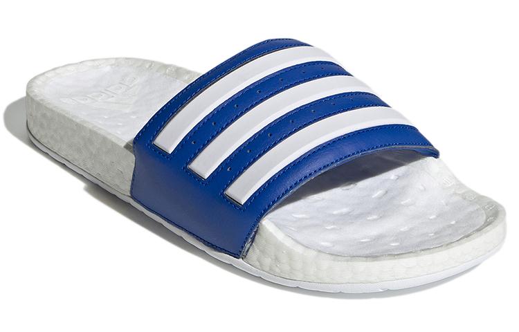 adidas Шлепанцы Adilette Boost 'Белый Королевский Синий' GZ5313