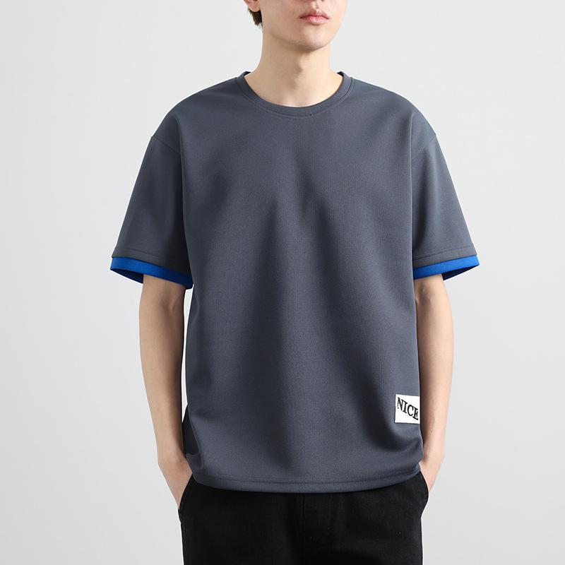 Плюс размер 8XL Мужская летняя футболка с коротким рукавом Повседневная свободная футболка