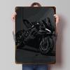 Черный мотоцикл Panigale Металлический плакат Индивидуальное настенное искусство Ретро Винтажные жестяные таблички для мужской комнаты Декор Эстетичный дом