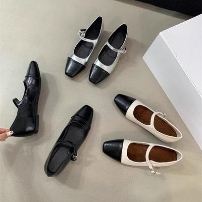 Весна 2025 маленькие ароматные туфли Мэри Джейн с темпераментом, французские ретро, универсальные, с небольшой внутренней высотой, цветные туфли