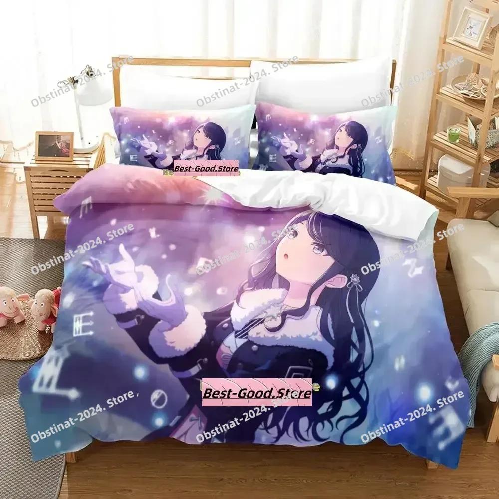 Комплект постельного белья Kawaii Ichika Hoshino Single Twin Full Queen King Size Bed Set Adult Kid Bedroom Duvetcover Sets Print Anime Girls