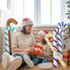 Home Party Balloons Inflatable Toys Christmas Candy Cane Crutch Balloons Santa Claus Walking Stick