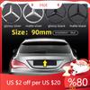 CEL1 3D ABS silver/Black 9cm 90mm car rear Tail Trunk emblem badge sticker Decals For Mercedes Benz W117 W177 W176 X253 W247 W213
