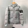 Mens Winter Thick Hooded Cotton Jacket Retro Loose Casual Padded Coat