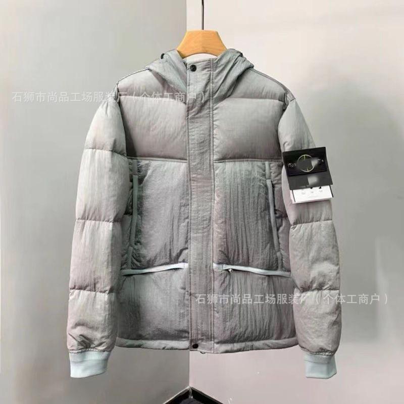 Mens Winter Thick Hooded Cotton Jacket Retro Loose Casual Padded Coat