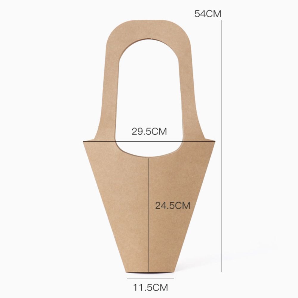 Romantic Flowers Paper Bag Simple Flower Packaging Bag Creative Flower Arrangement Bag Rose Flower