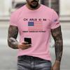 Fashionable Round Neck Short Sleeve Work Clothes Printed Tops For Mens Summer Tops