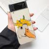 Смешной Утенок Модный Чехол для Телефона Samsung Galaxy Z Flip 3 4 5 6 7 Жесткий Складной Z Flip4 Прозрачный ПК Чехол-Защита Подарок