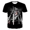 Knight Templar Men's T-shirt 3D Printing T-shirt Knight Templar Fashion Casual T-shirt Hip Hop Harajuku Streetwear Tops