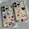 Роскошный Clmj Милый Чехол-Кролик Кошка Собака для Телефона Samsung Galaxy S25 S24 S23 S22 S21 Note20 Ultra Edge Plus 4G 5G Прозрачный Чехол