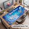 Octopus Sea Life Theme Customized Mouse Pad Personalized Print Name Text Desk Mat For Home Office Table Decor