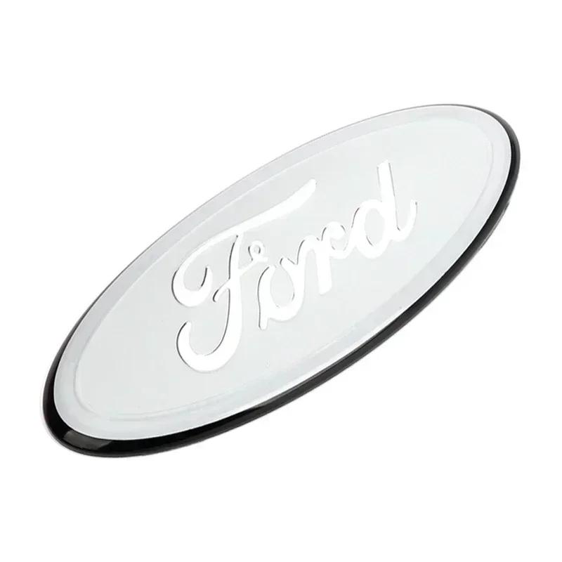 14.5x5.8CM Front Rear Trunk Emblem Badge Sticker For Ford Mondeo Kuga Focus Ranger Transit EcoSport Fiesta Edge Raptor Figo etc GMSBD1