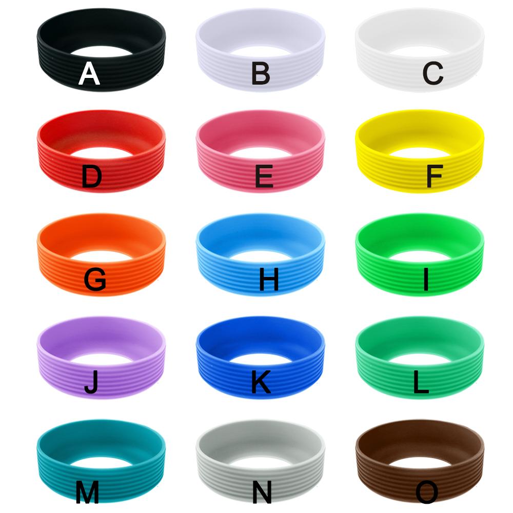 1Pc 6.5CM 16G 15 Colour Threaded Soft Silicone Cup Bottom Cover Wear Resistant Ring Sleeve Sheath Anti Slip Good Toughness