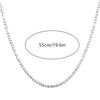 Men's 1 Piece Suitable for Daily Decoration Chain Women Minimalist Necklace Sparkling Necklace  Accessories