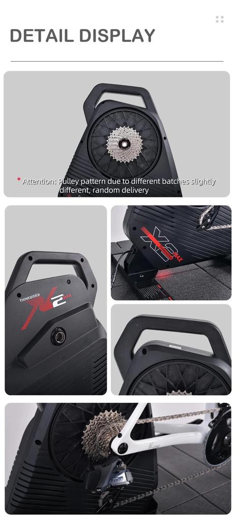 New ThinkRider X2Max Smart Bike Trainer MTB Road Bicycle Home Trainer Built-in Power Meter Power Meter Compatible