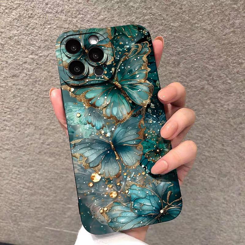Butterfly Design Minimalist Pattern Phone Case For iPhone 17 16 Pro Max 15 14 13 Mini 12 11 17Air 16E X XR XS 8 7 Plus Cover