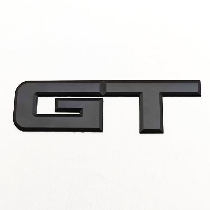 ISPN4 3D Metal Car Styling Logo GT Badge Rear Trunk Sticker Front Grille Emblem Decals For FORD Mustang GT Auto Accessories
