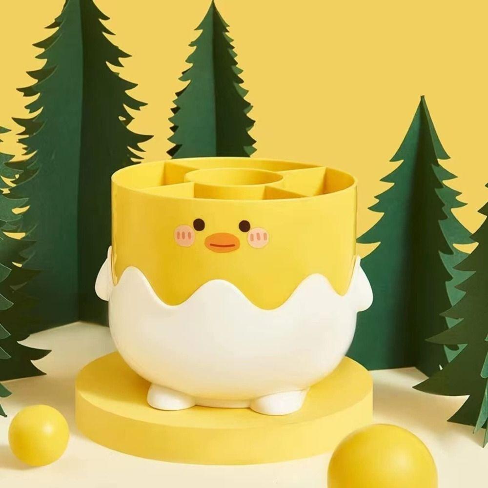 Подставка для карандашей «Маленький жёлтый утёнок» PP Стакан для карандашей Канцелярские товары Настольное хранение Дом