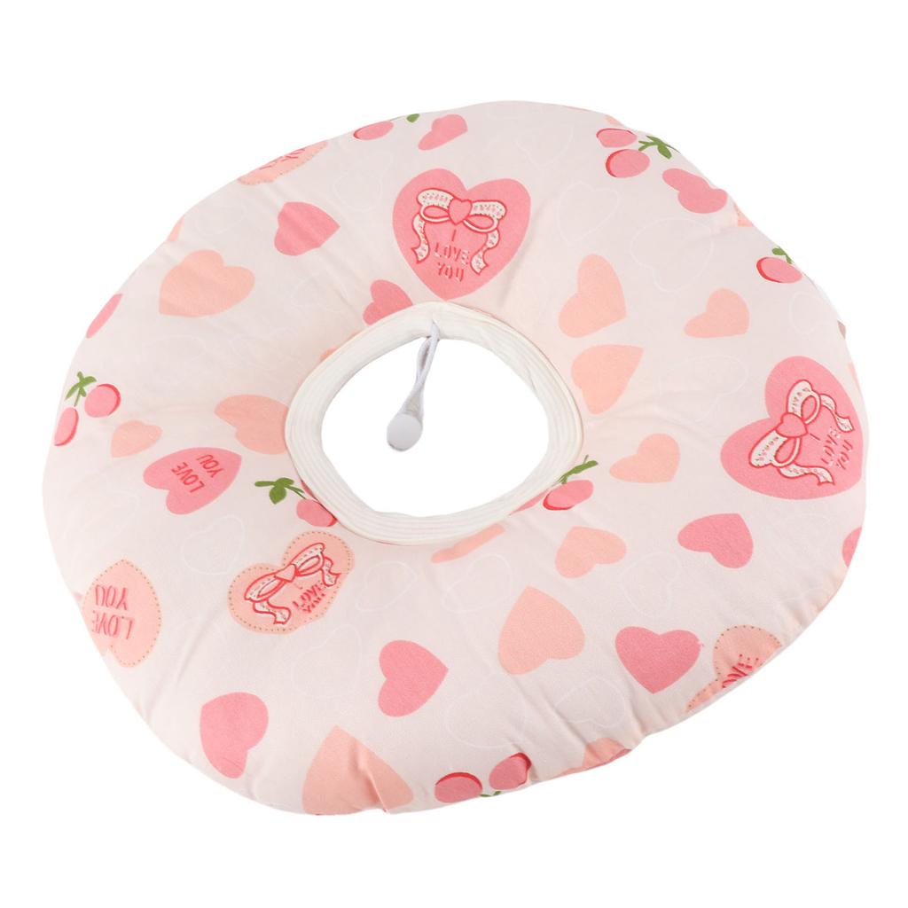 Ear Piercing Pillow for Side Sleepers Donut with Hole Cotton Ear Guard Pillow 12.6 Inch
