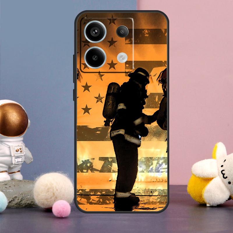 Пожарный Пожар Пожарный Чехол Для Xiaomi Redmi Note 13 9 10 11 12 14 15 Pro Plus Redmi 15 15C 14C 10C 12C 13C Обложка