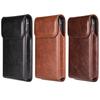 Solid Color Leather Belt Clip Phone Case Vertical Phone Belt Hanging Pouch  Outdoor Sports
